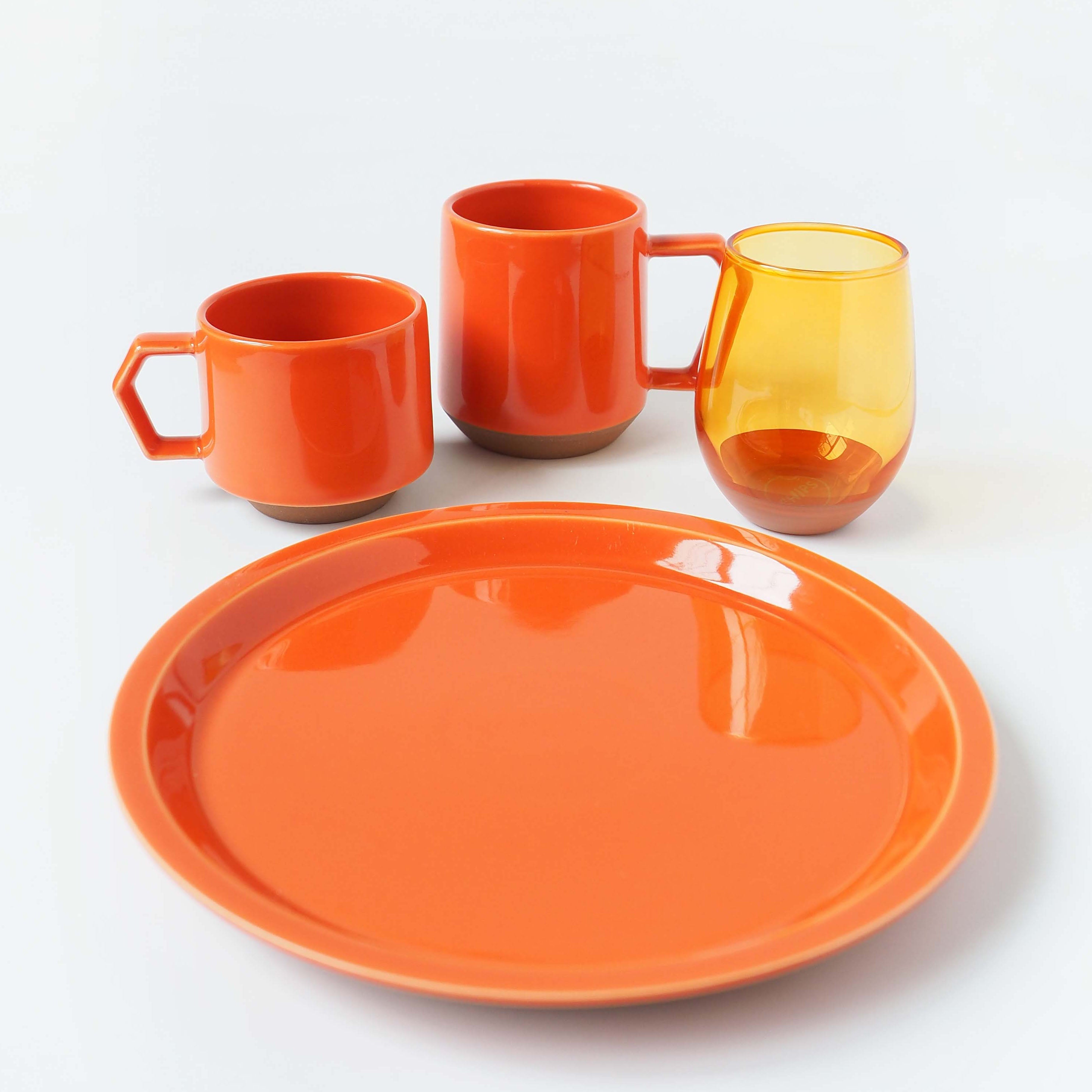CHIPS PLATE L - solid orange