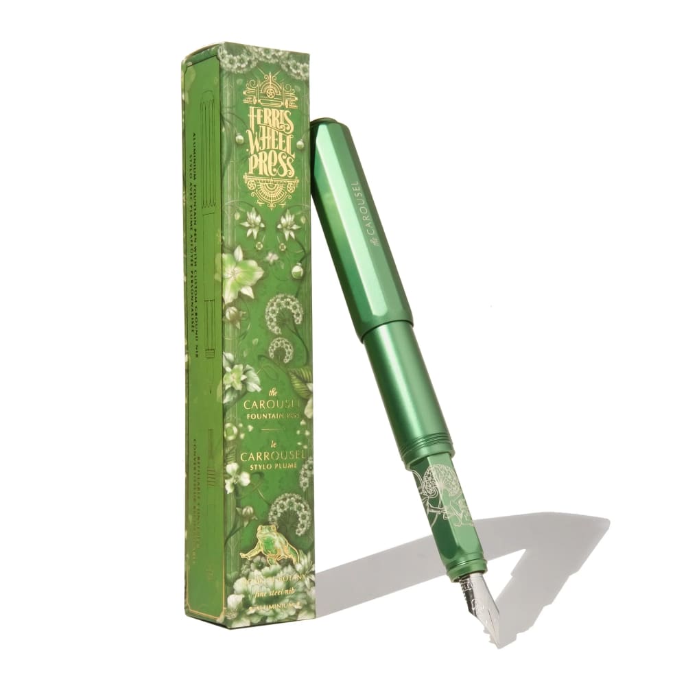 Aluminum Carousel - Book of Botany - Fine - Fountain Pen
