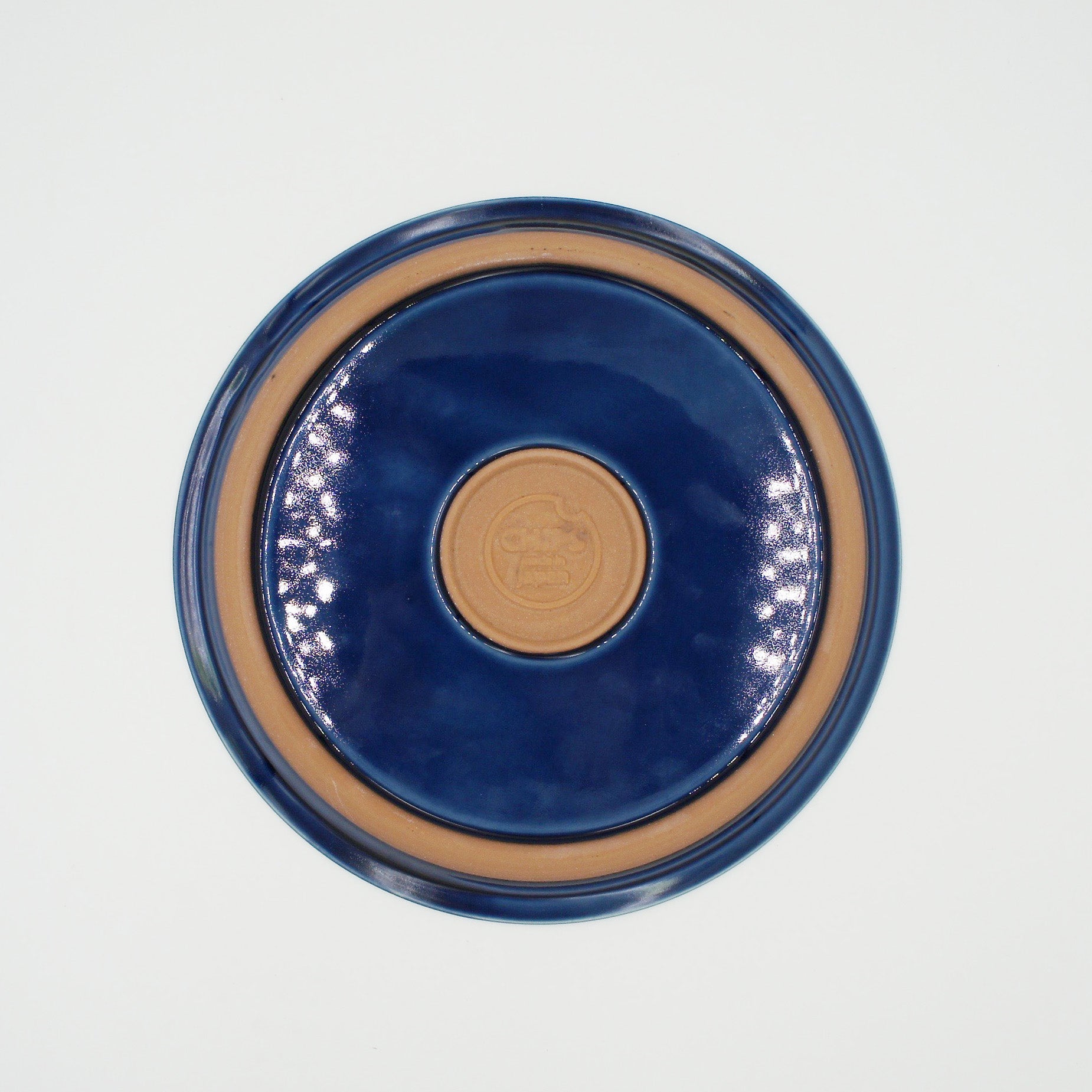 CHIPS PLATE L - splash navy-white