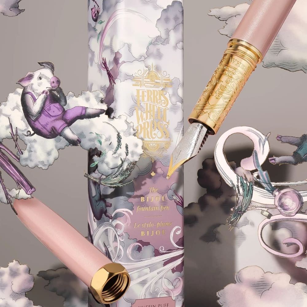 Bijou Fountain Pen - Huffin Puff Pink - Fine - Fountain Pen