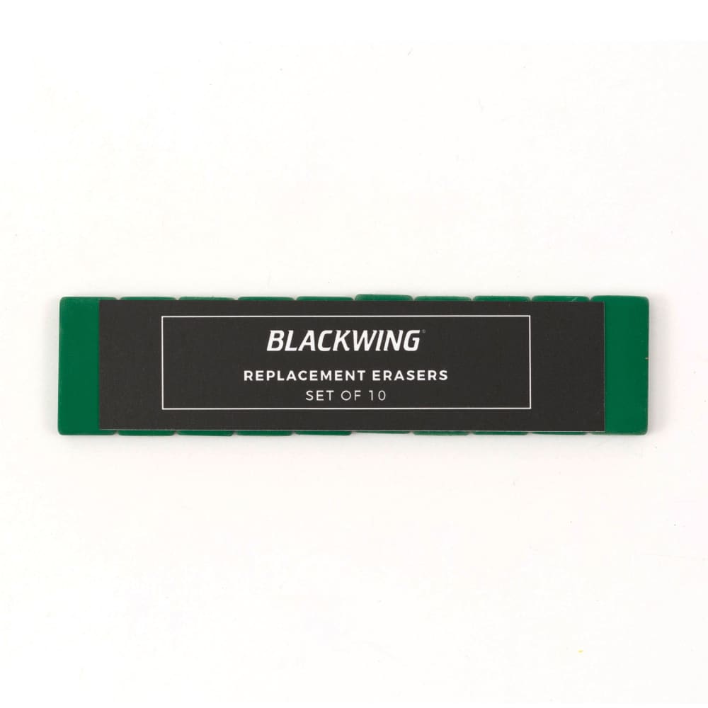 Blackwing Replacement Pencil Erasers Green - Pack of 10