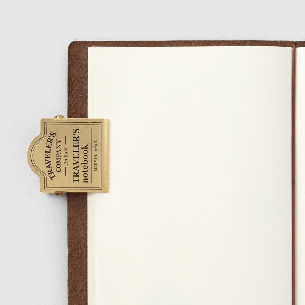 TRAVELER’S notebook Brass Clip TRC Logo - Clip