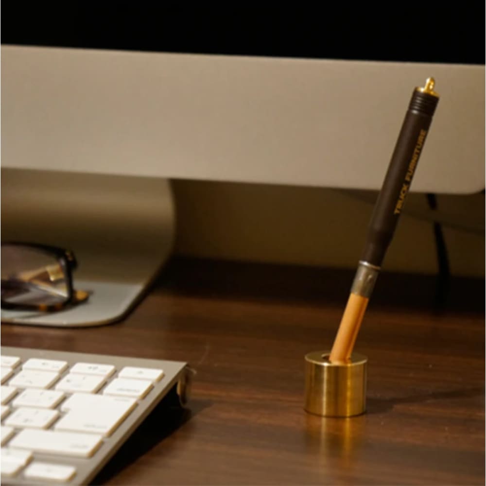 BRASS PEN STAND RUST - Pen Stand