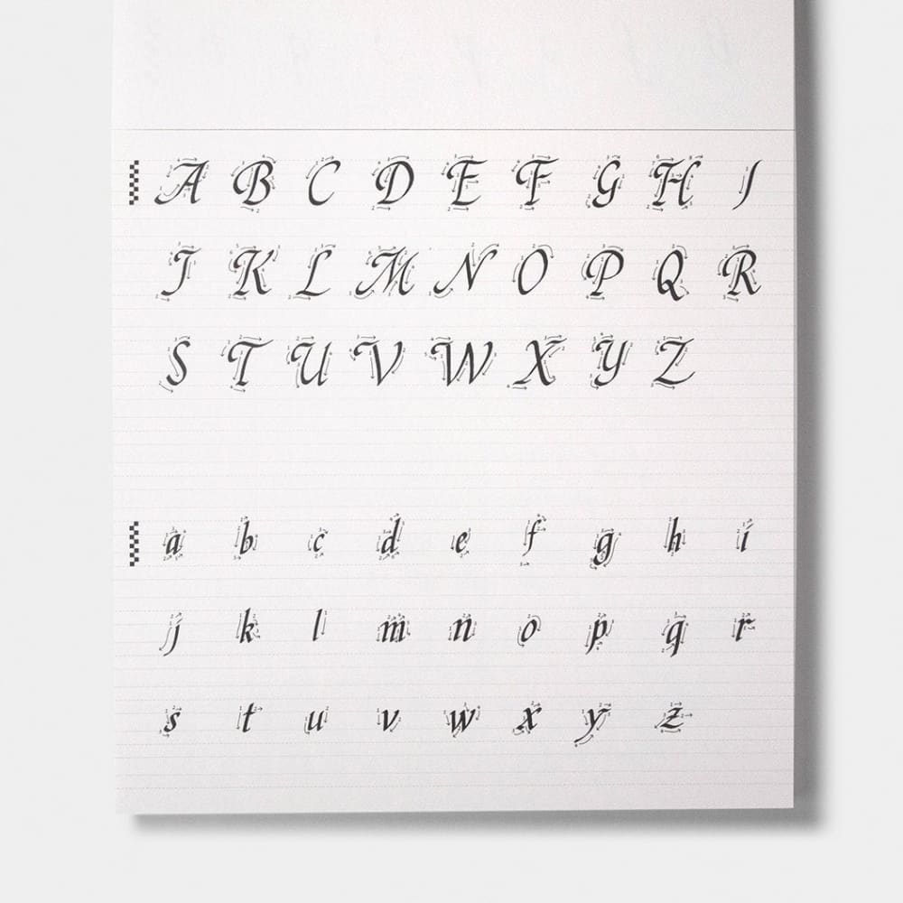 Calligraphy Practice Notebook / Chancery Cursive - Notebook