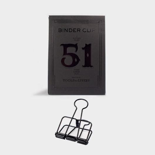 clip 51mm / black / 3pcs per pack - Clip
