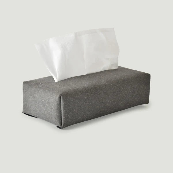 TISSUE COVER (recycled leather) black