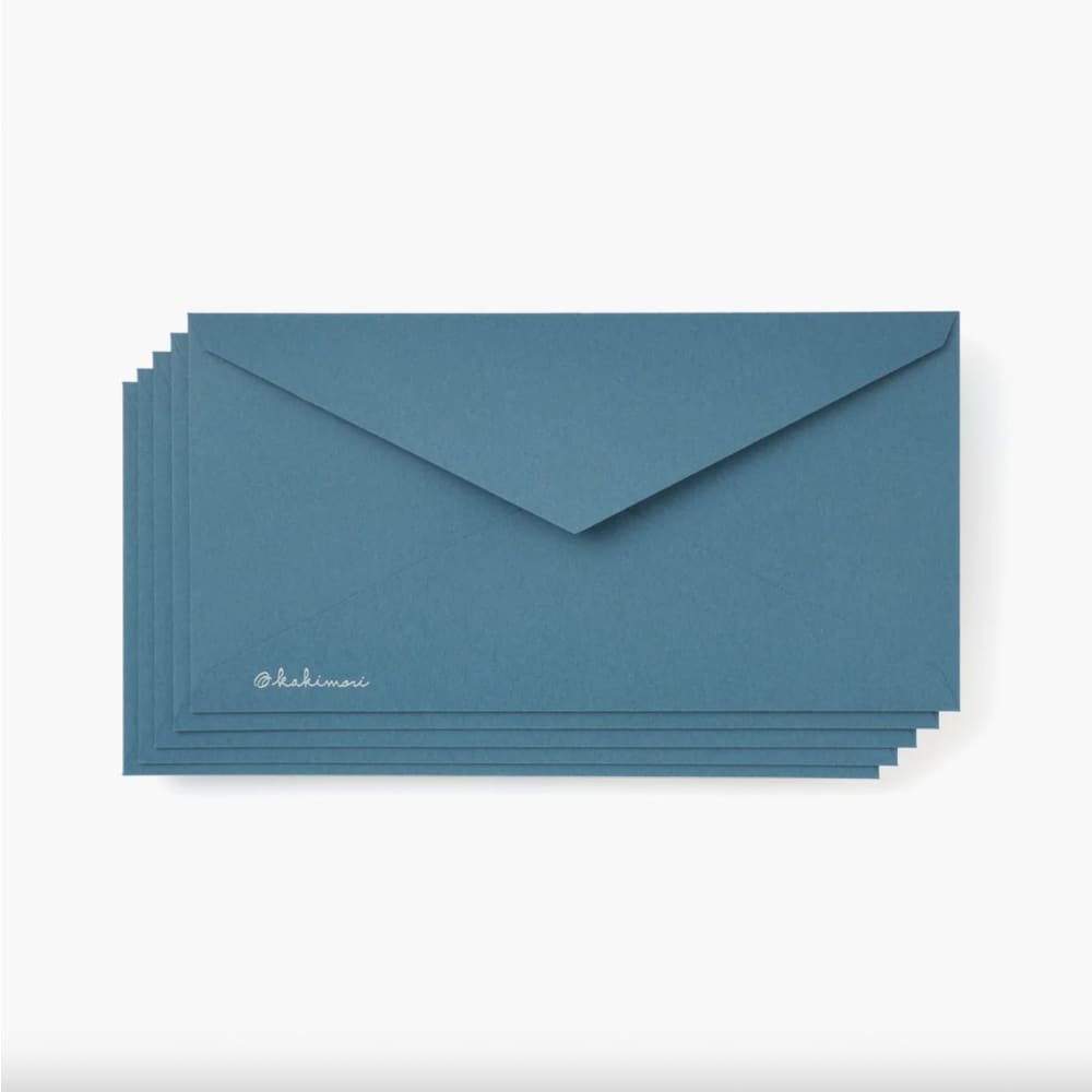 Envelope 5 pcs Greyish blue - Letter and Envelope