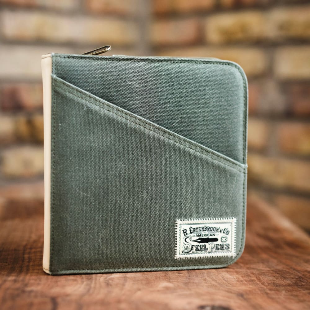 Esterbrook 20 pc zipper pen case - Army Green - Fountain Pen