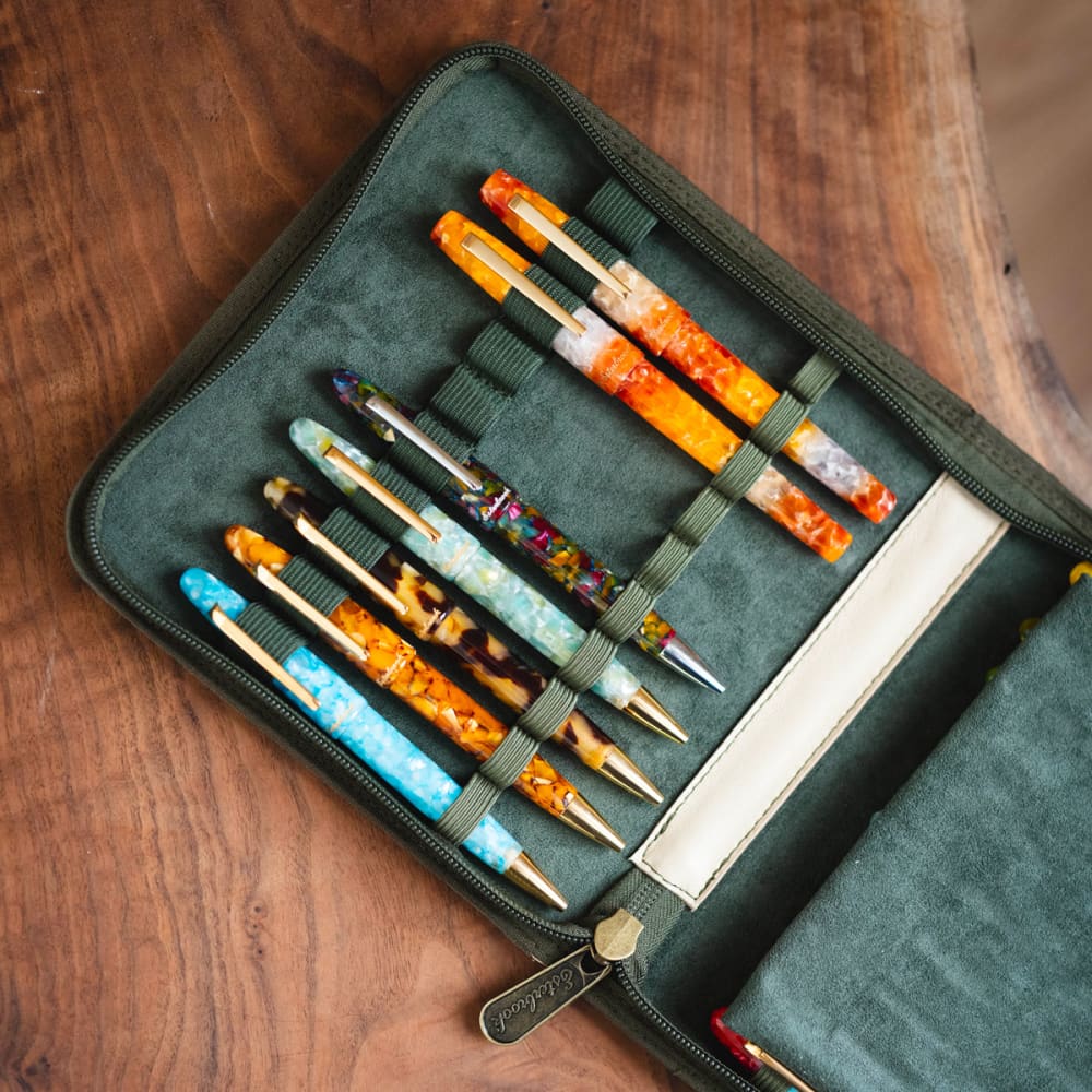 Esterbrook 20 pc zipper pen case - Tan - Fountain Pen