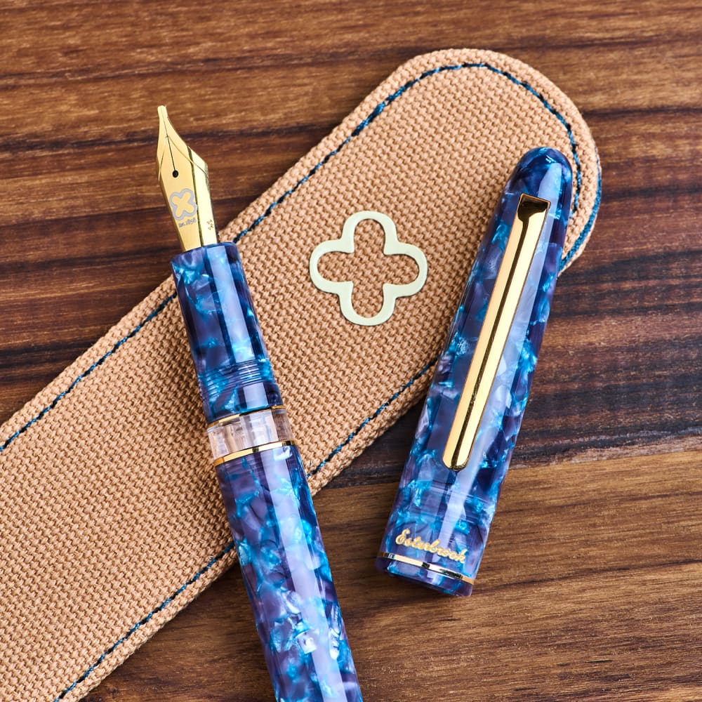 Esterbrook Blue Moon Estie Piston Button Model - M