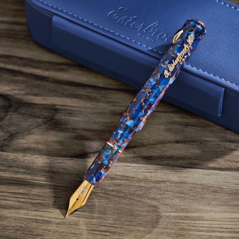 Esterbrook Niblet Nouveau Bleu / GT FP - F - Fountain Pen