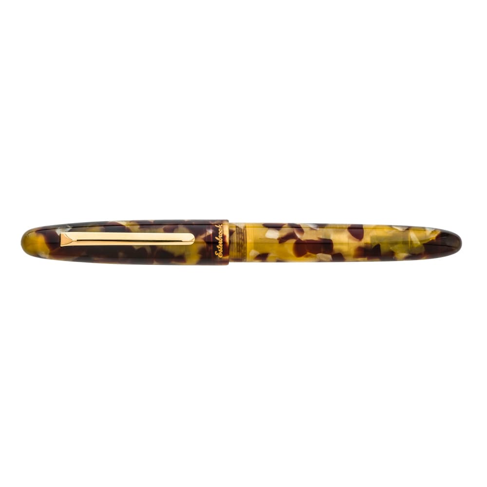 Estie Tortoise - Gold Trim Rollerball - Rollerball Pen