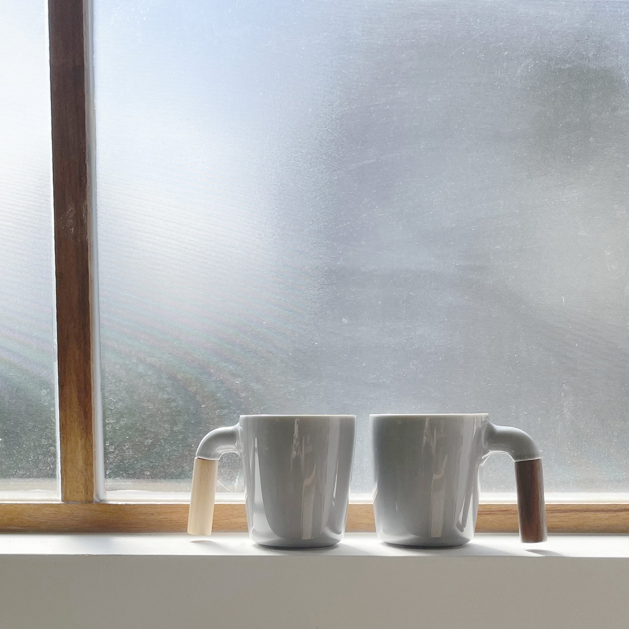 Mugr Cloud Beech -  (ceramic, beech wood)