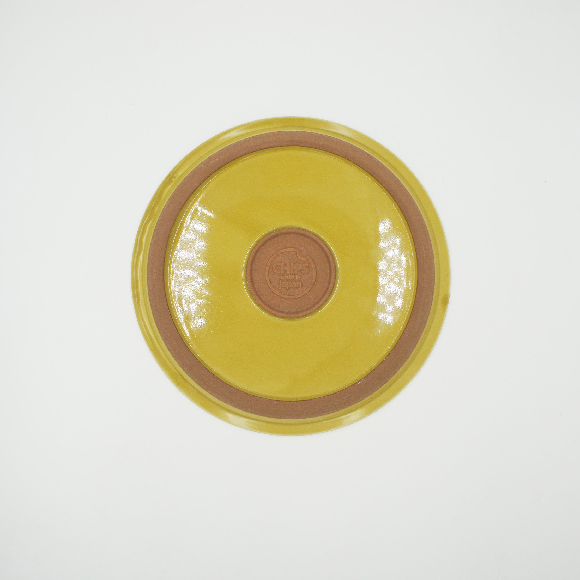 CHIPS PLATE L - solid mustard