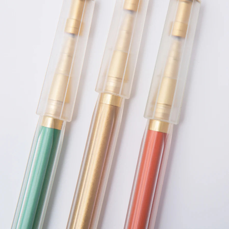 Glamour Evolve - Elemental Rollerball Pen - Brass Gold