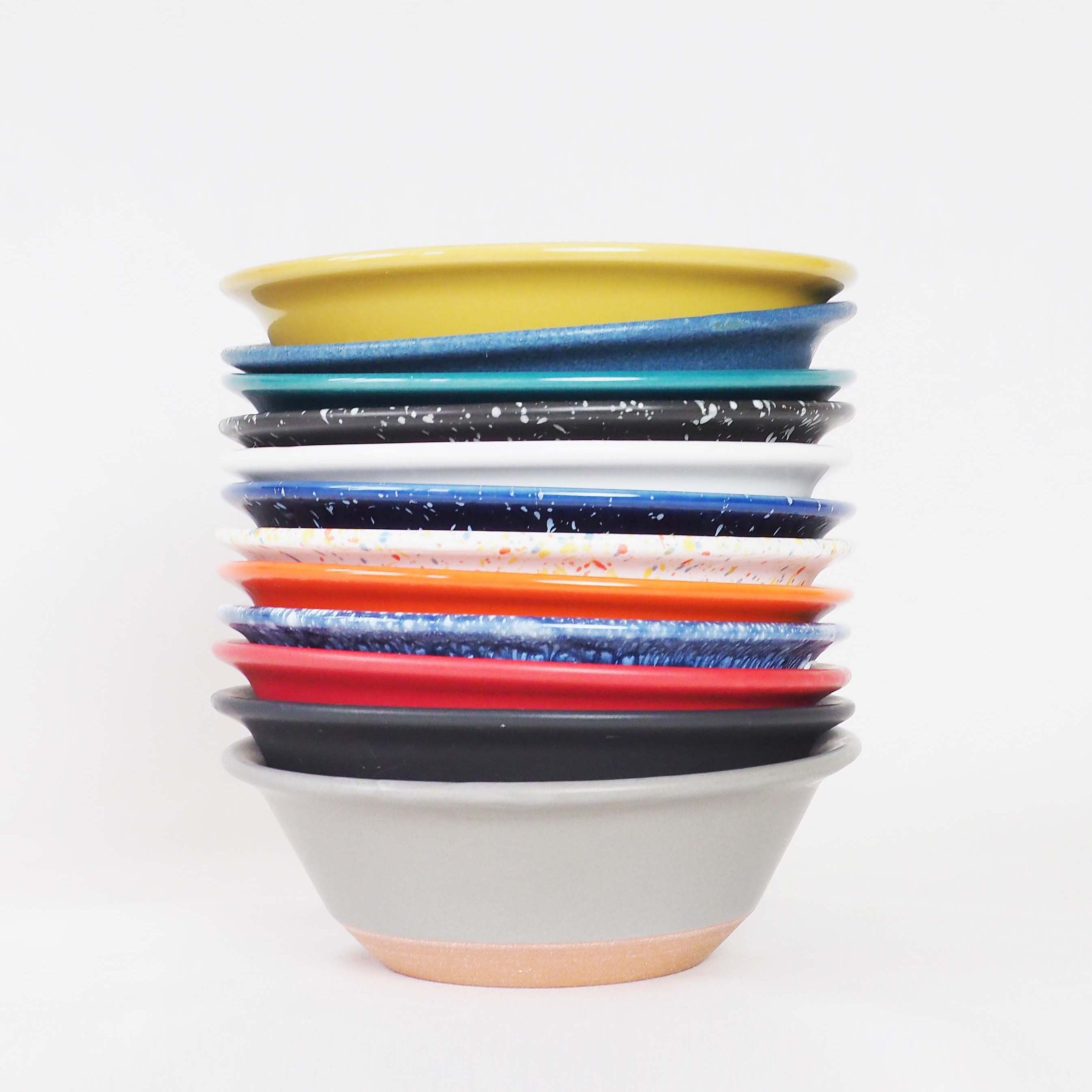 CHIPS BOWL - splash white-orange