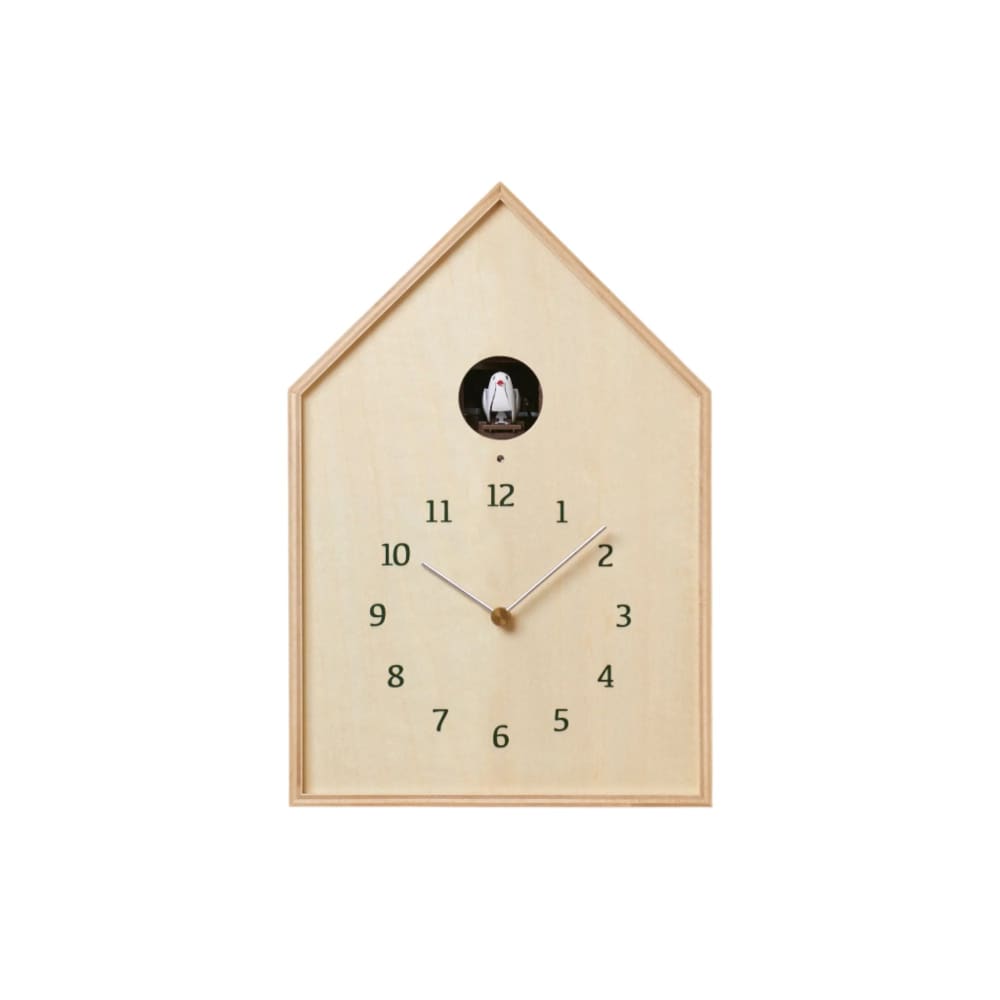 Birdhouse Clock natur