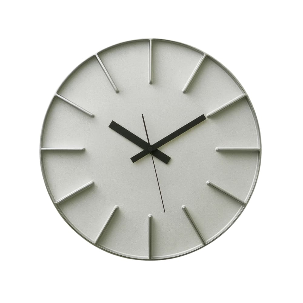 Edge Clock Aluminium groß