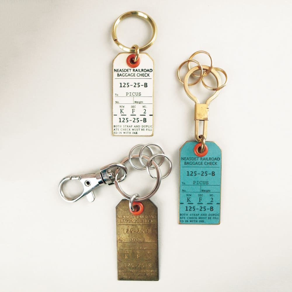 LUGGAGE TAG KEY-HOLDER RUST - Key Tag