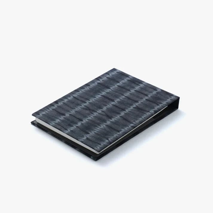Mini note cover Y. & SONS / Katakai shibori stripe