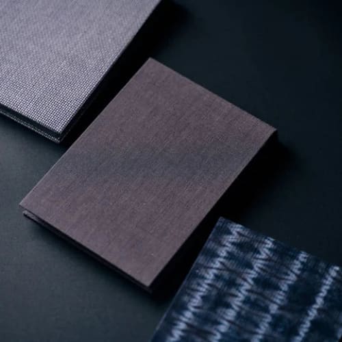Mini note cover Y. & SONS / Katakai shibori stripe