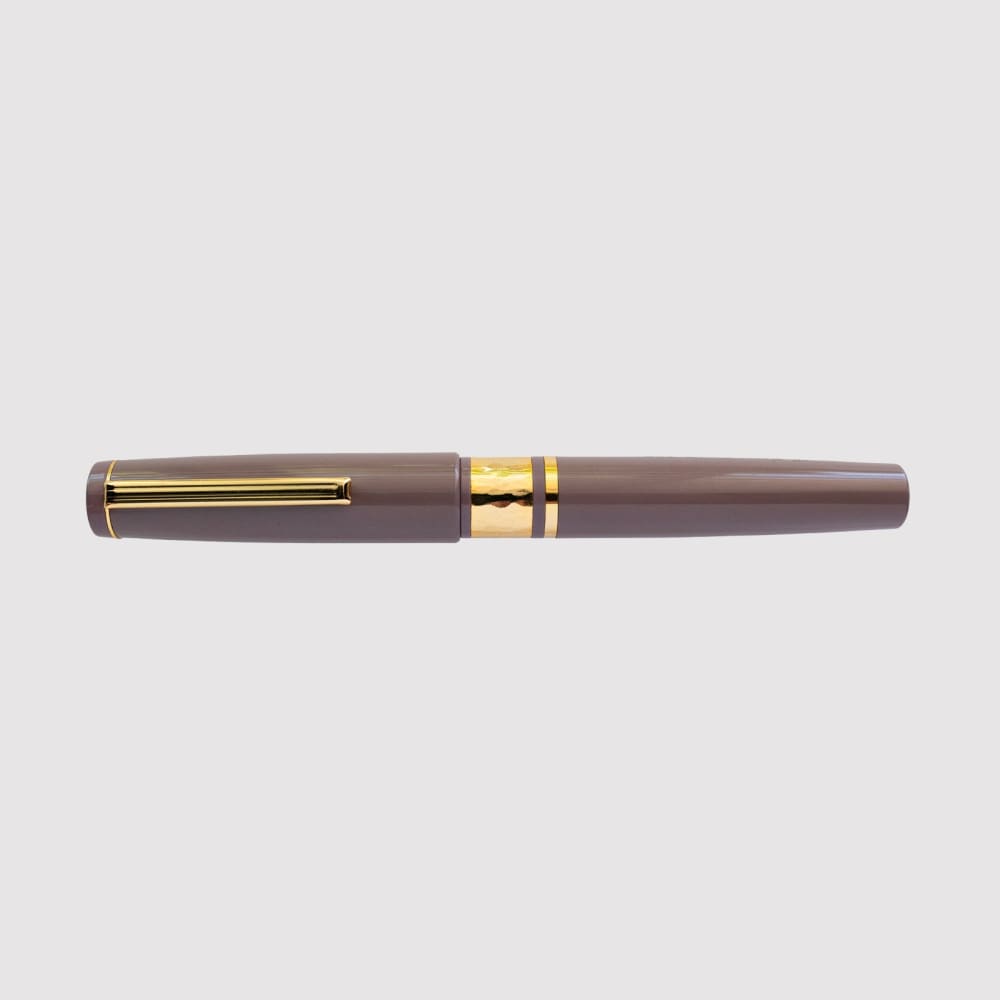 Model J Violet Ebonite with Gold trim - Medium - Fountain