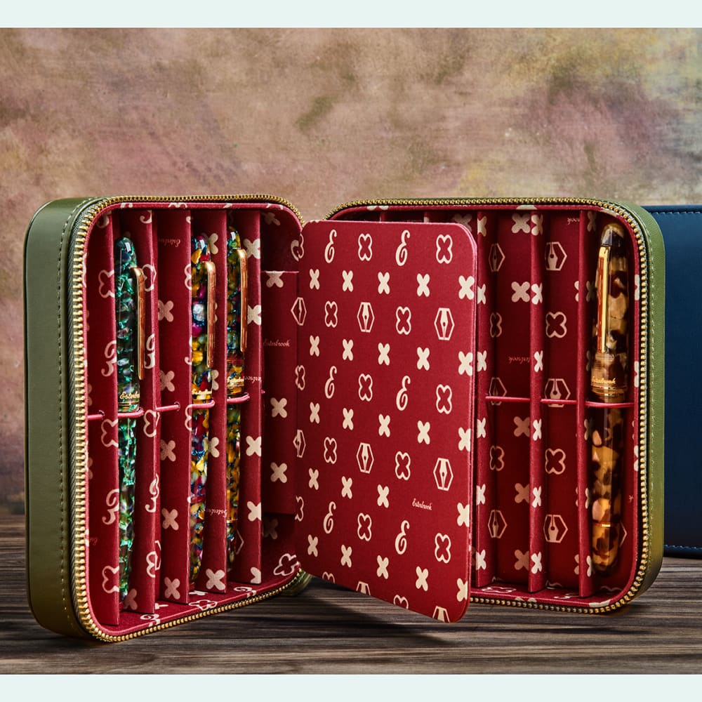 Moss Green Nook - Twelve Pen Case - Pen Nook