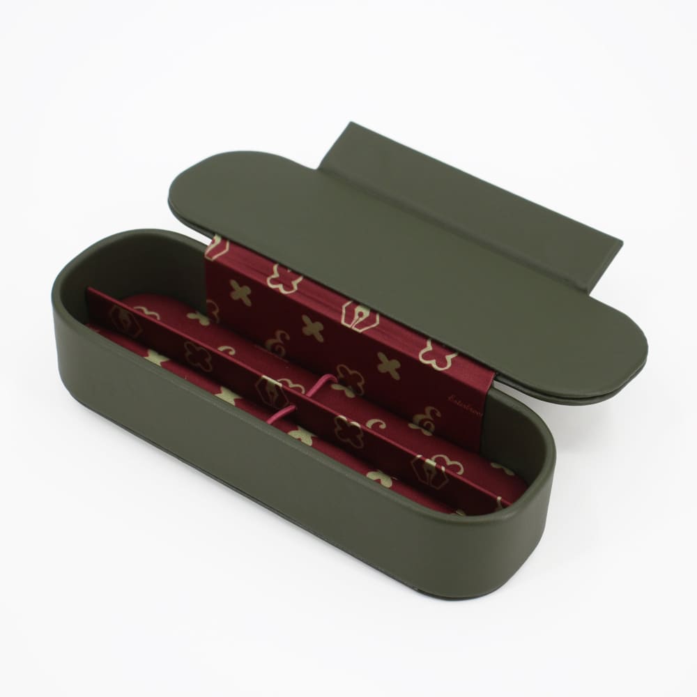 Moss Green Nook - Two Pen Case - Pen Case