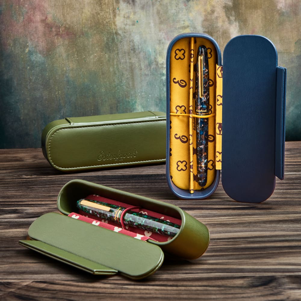 Moss Green Nook - Two Pen Case - Pen Case