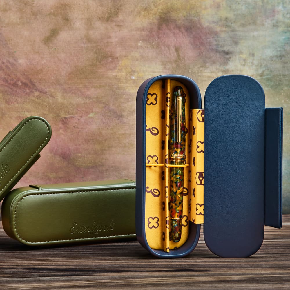 Moss Green Nook - Two Pen Case - Pen Case