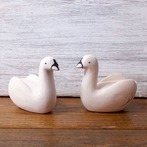 Pole pole wooden animal Swan - Wooden Animal