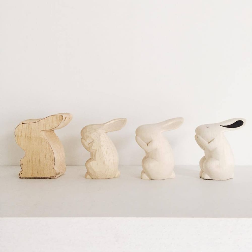 Pole pole wooden animal Swan - Wooden Animal