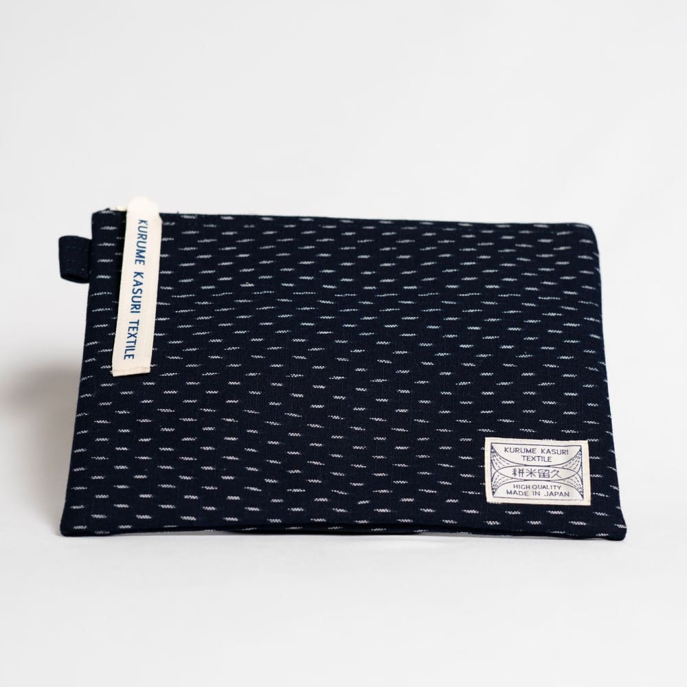 Pouch M Small dots Blue/White - POUCH