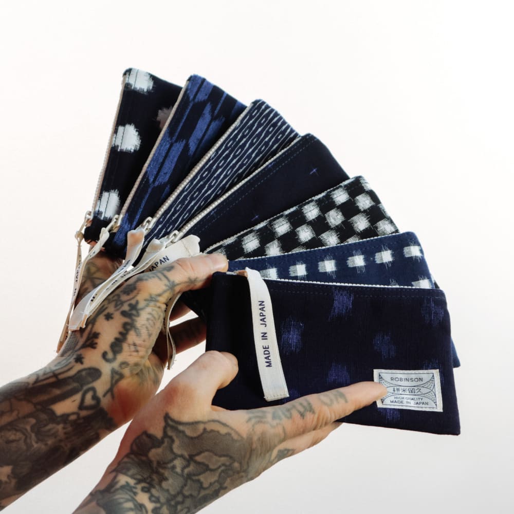 Pouch S Check Navy/White - POUCH