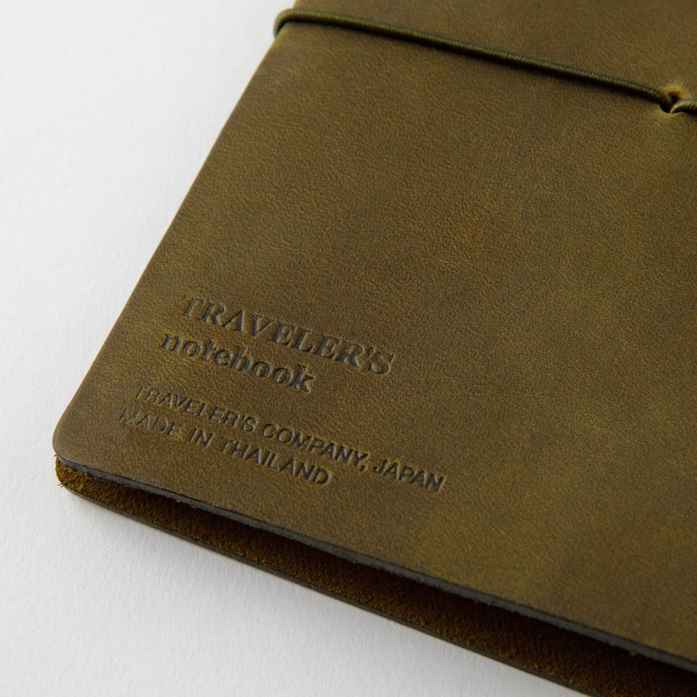 TRAVELER’S notebook cover Olive in Leather - Passport Size -