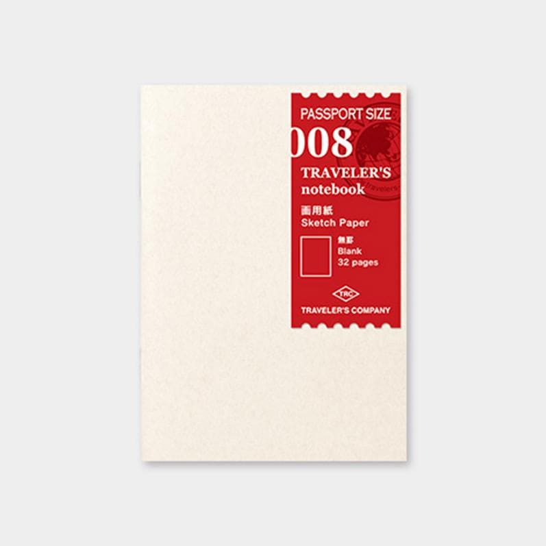 TRAVELER’S notebook Refill Drawing Paper 008 - Paper Refill