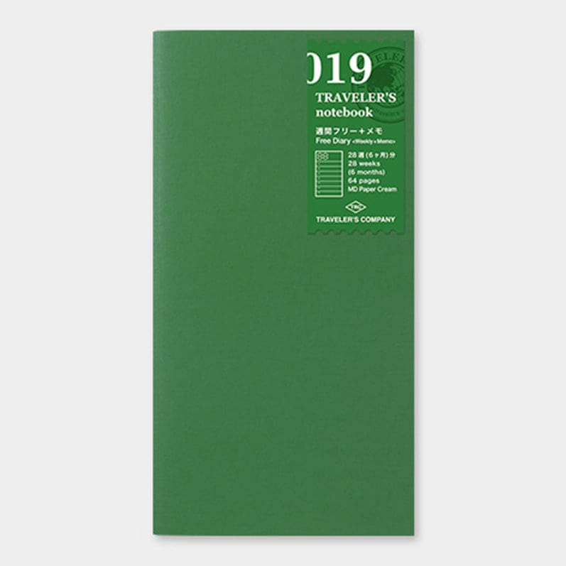 TRAVELER'S notebook Refill Free Diary Weekly + Grid Notebook 019 - The Outsiders 