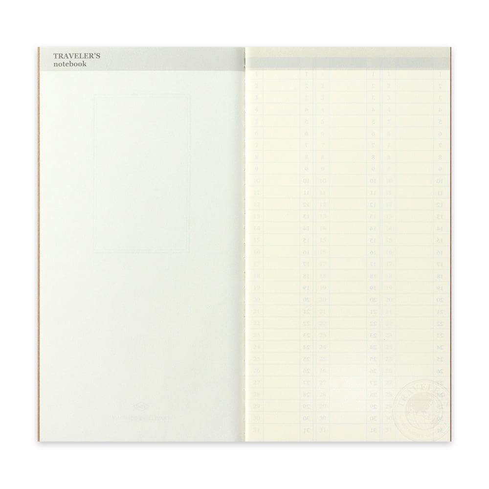 TRAVELER'S notebook Refill Weekly Free Vertical 018 - The Outsiders 