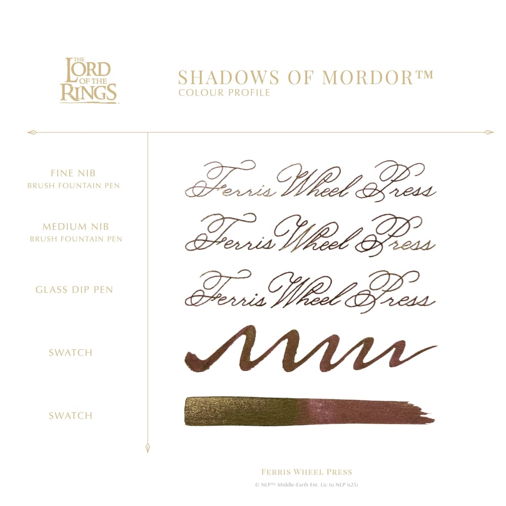 WB Fountain Pen Ink 10mL - Lord of the Rings - LR / Shadows