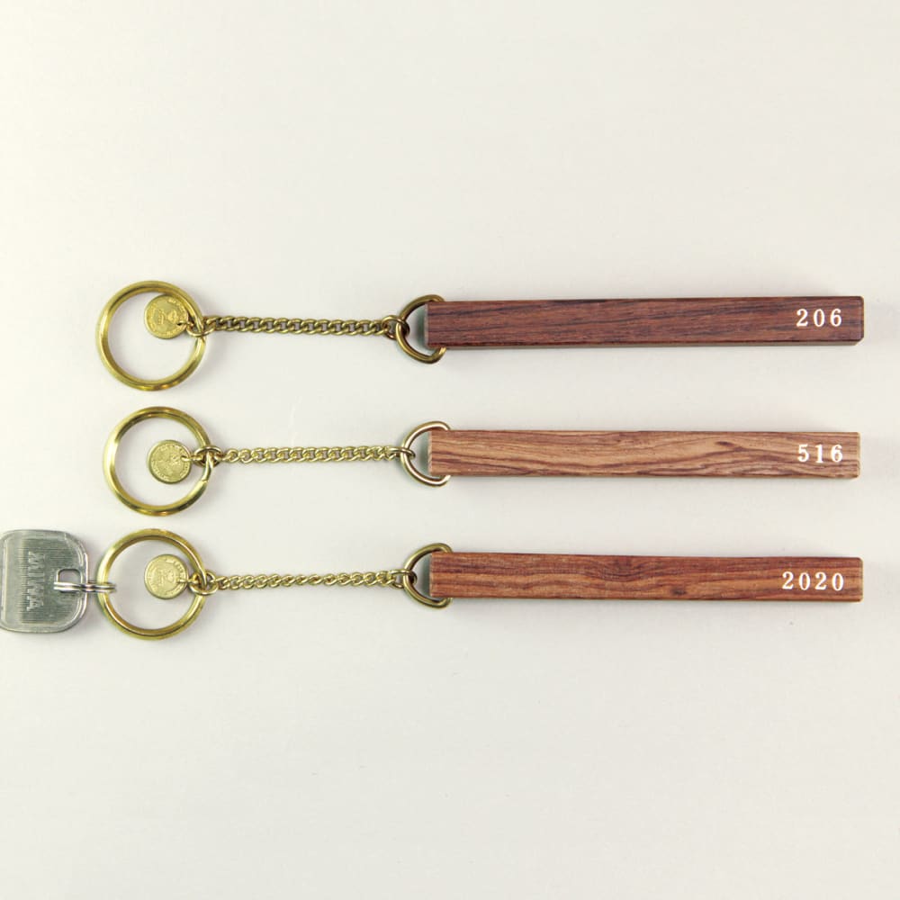 WOOD HOTEL KEY-HOLDER WALNUT - Key Holder
